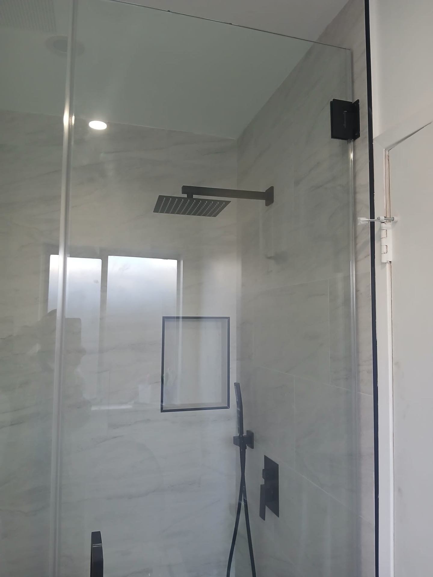 Marble Walk-In Shower
